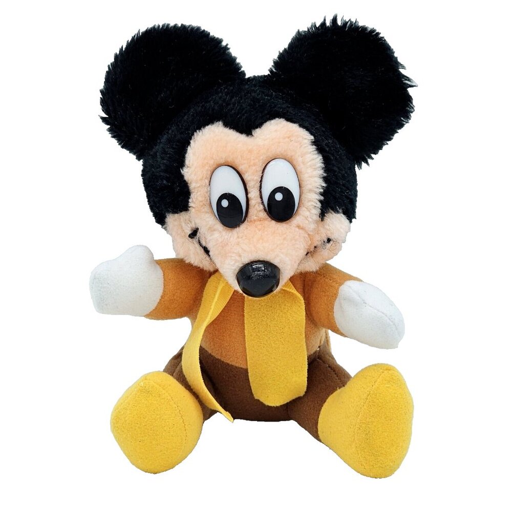 Vintage 1984 Disney Mickeys Christmas Carol Mickey Mouse Plush Stuffed Animal